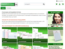 Tablet Screenshot of praxisformulare.de